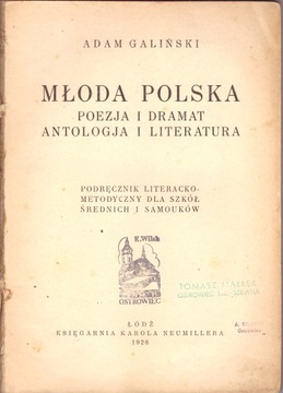 MŁODA POLSKA POEZJA I DRAMAT ANTOLOGJA wyd. 1928