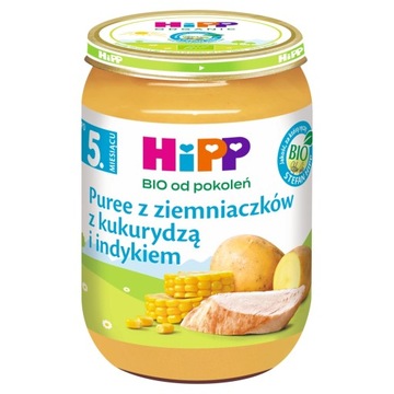 HiPP Puree z ziemniaczków indyk BIO, 190g