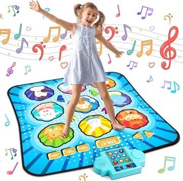 MUZYCZNA MATA DO TAŃCZENIA TAŃCA 4 TRYBY GRY 3 POZIOMY TRUDNOŚCI 87x103CM