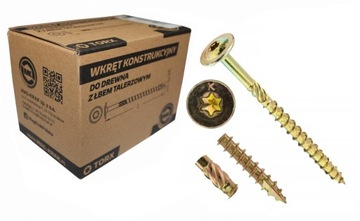 Wkręty Do Drewna Ciesielskie TORX Talerzowe Konstrukcyjne 8x180 50 szt.