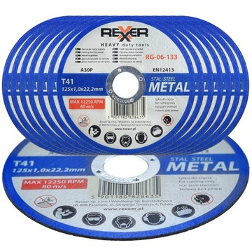 TARCZA DO CIĘCIA METALU 125 X 1.0 MM 50 SZTUK