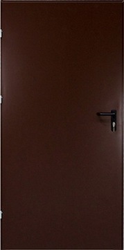 ДВЕРИ НАРУЖНЫЕ ТЕХНИЧЕСКИЕ КОРИЧНЕВЫЕ 90 правые