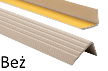 Profil SCHODOWY PCV Antypoślizgowy 41x25mm 1,10m Grafit SAMOPRZYLEPNY