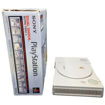 РЕТРО PLAYSTATION PSX PS1 SCPH-7502 КОНСОЛЬНАЯ КОРОБКА КОРОБКА КАРТОННЫЙ НАБОР