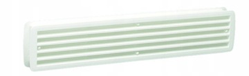 Kratka wentylacyjna meblowa 438 x 94 mm biała