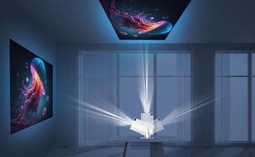 Мини-портативный проектор HY300 PRO 4K Android 11 WIFI Белый