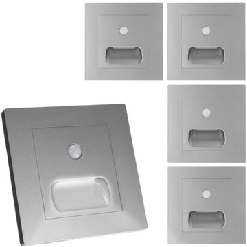 4xOPRAWKI SCHODOWE LED CZUJNIK RUCHU ZMIERZCHU