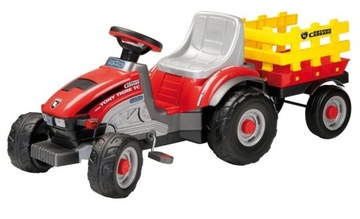 PEG PEREGO MINI TONY TIGRE traktor na pedały z przyczepą