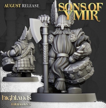 Dwarfs Veterans Musican - Highlands Miniatures