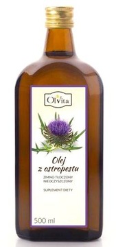 OlVita Olej z ostropestu tłoczony na zimno 500ml