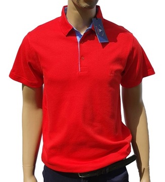 Koszulka polo męska BARTEX 2XL czerwona