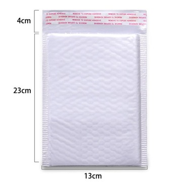 Styl 13X23 CM Torba na koperty bąbelkowe biała kop