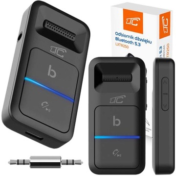 ADAPTER ODBIORNIK DŹWIĘKU BLUETOOTH 5.3 DO AUX MIKROFON ZESTAW GŁOŚNOWIĄCY