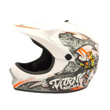 ДЕТСКИЙ ШЛЕМ ДЕТСКИЙ КРОСС-ЭНДУРО ВЕЛОСИПЕД ДЛЯ КРОССА QUAD LIGHT M ОЧКИ