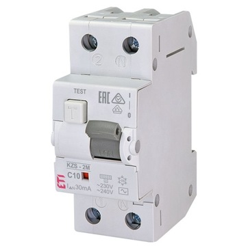 Wyłącznik różnicowoprądowy KZS-2M AC C10/0.03 ETI