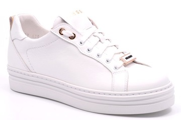 Sneakersy Nessi 24582 Białe Rozmiar 36