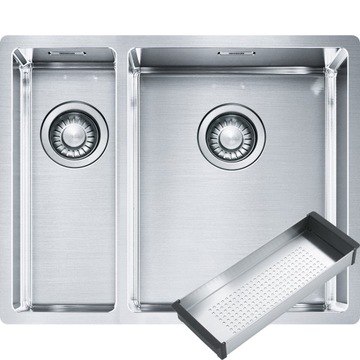 Zlew Box BXX 260/160-34-16 stal + wkładka