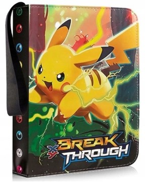DUŻY ALBUM NA 400 KART POKEMON SEGREGATOR KLASER XXL PIKACHU BREAK + GRATIS
