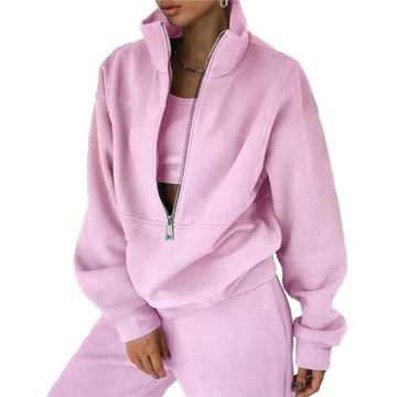 DAMSKI BLUZA DRESOWY DRES KOMPLET BLUZA I SPODNIE