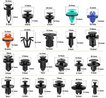Набор булавок, булавок, зажимов для обивки автомобиля 680