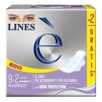 LINES PODPASKI ZE SKRZYDEŁKAMI 9+2 SZT