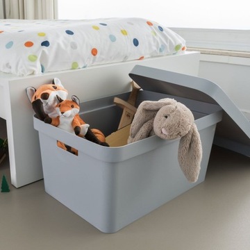 КОНТЕЙНЕР-КОРЗИНА CURVER С КРЫШКОЙ INFINITY 17Л