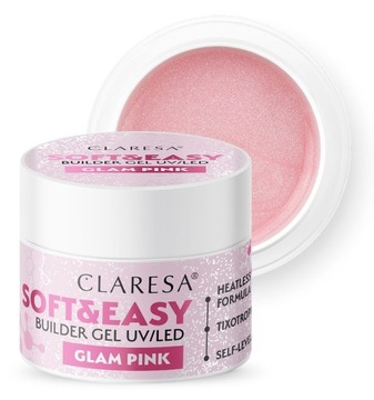 CLARESA SOFT & EASY СТРОИТЕЛЬНЫЙ ГЕЛЬ С ТИКСОТРОПНЫМ ЦВЕТОМ НА ВЫБОР 12 г