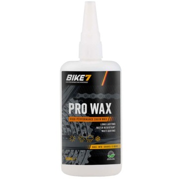 WOSK SMAR DO ŁAŃCUCHA ROWEROWEGO BIKE7 PRO WAX 150ML NA KAŻDĄ POGODĘ