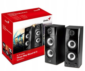 Głośniki GENIUS 50 WAT RMS SP-HF1800A II Drewno