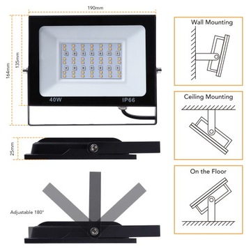 2-компонентный светодиодный прожектор для наружного освещения, аналог прожектора