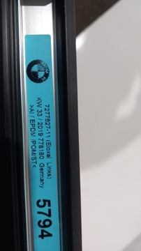BMW F31 STŘEŠNÍ NOSIČ STŘEŠNÍ LEVÝ STŘÍBRNY CHRÓM 7277627