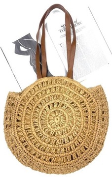 СУМКА КОРЗИНА ПЛЕТЕННАЯ СУМКА НА ПЛЕЧЕ СУМКА-ШОППЕР