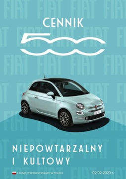 Fiat 500 prospekt cennik 02 2023 polski