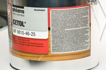 SIKKENS CETOL WF 9810-46-25 (WF 761) 3л ЛАК ДЛЯ ДЕРЕВА 73 ЦВЕТА