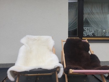 Овчина - Белый - Натуральный - XL - короткий флис