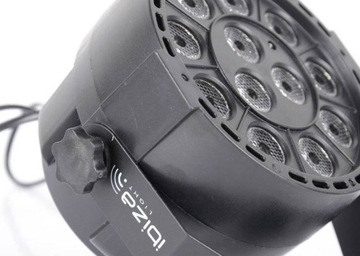 Reflektor LED PAR 12x 1W RGBW DMX mocny kompaktowy