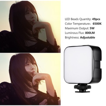 Andoer Mini LED Video Light Photography Fill-in