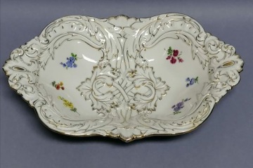 Овальная тарелка-корзина, Мейсен Мейсен, 1852-1924 гг.