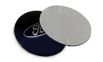 Naklejka alu na dekielki kołpaki Ford 56mm granat