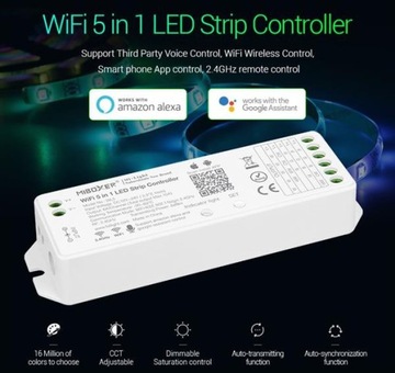 СВЕТОДИОДНЫЙ КОНТРОЛЛЕР 5IN1 WI-FI WL5 MILIGHT MIBOXER