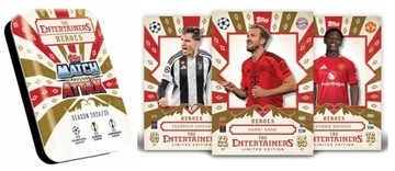 MINI PUSZKA MATCH ATTAX 2025 KARTY PIŁKARSKIE TOPPS 28 KART +3 LIMITED