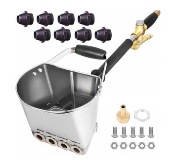 TYNKOWNICA PNEUMATYCZNA DO TYNKU 8 METALOWYCH DYSZ