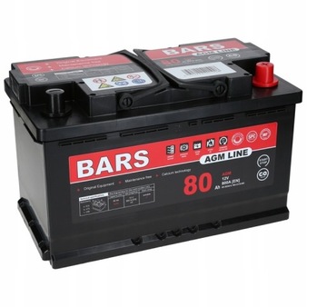 Akumulator Bars AGM 12V 80Ah 800A AGM Start/Stop