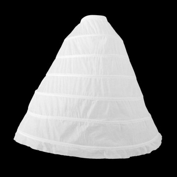 Женская тюлевая нижняя юбка с 6 обручами, свадебные аксессуары, эластичный белый пол