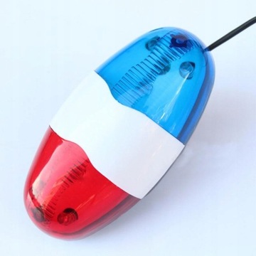 6 светодиодных передних фонарей для полицейского велосипеда, сирена