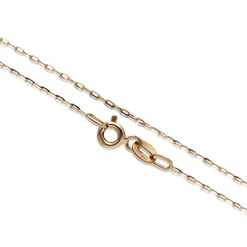 ŁAŃCUSZEK ZŁOTY PEŁNY DIAMENTOWANY ANKER 40CM 585