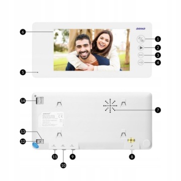 ВИДЕОФОН ВИДЕОДОМОФОН RFID СЧИТЫВАТЕЛЬ БРЕЛОК ПАМЯТЬ КАЛИТКА ВОРОТА 7