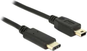 Kabel USB Delock USBC 2.5 m Czarny (83336)