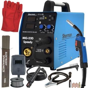 Spawarka 2w1 MIGOMAT 200A MIG MAG MMA zestaw