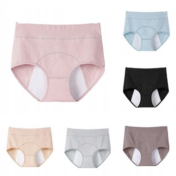 Majtki Menstruacyjne 5X W Dużych Rozmiarach, XL, 3XL